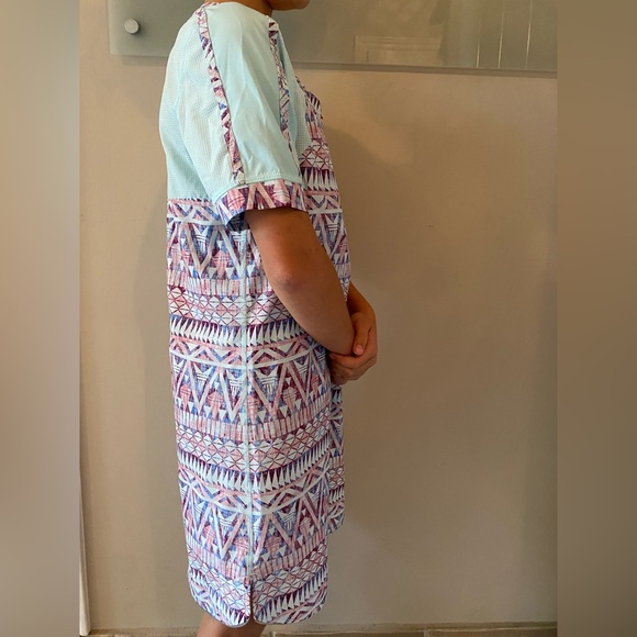 Ivivva by Lululemon geometric print short sleeve dress size 12 - Picture 6 of 10